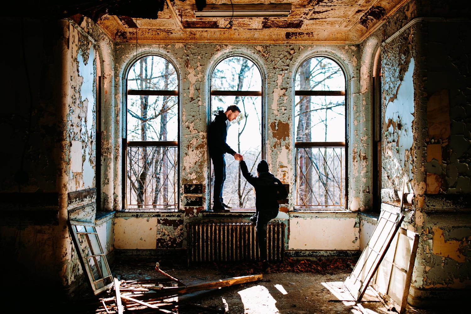 Urban Exploration Couples Photo Session