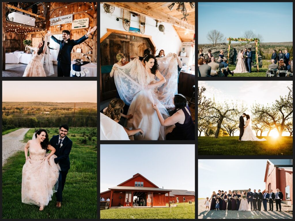 A wedding at Allen Tree Farm in Connecticut