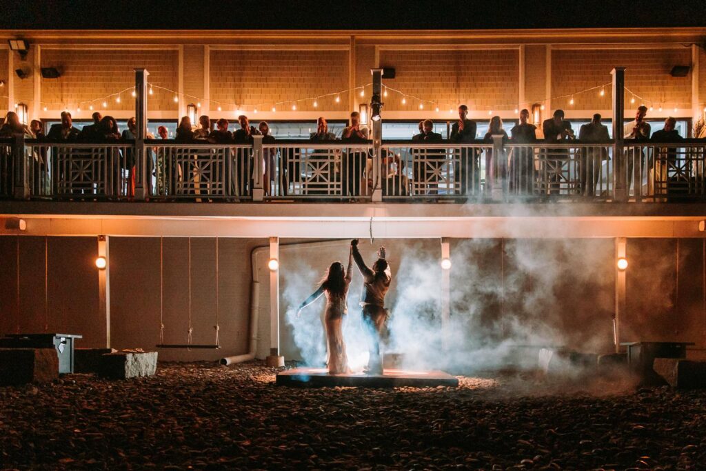 The last dance, a feature with a fog machine at Oceanview of Nahant