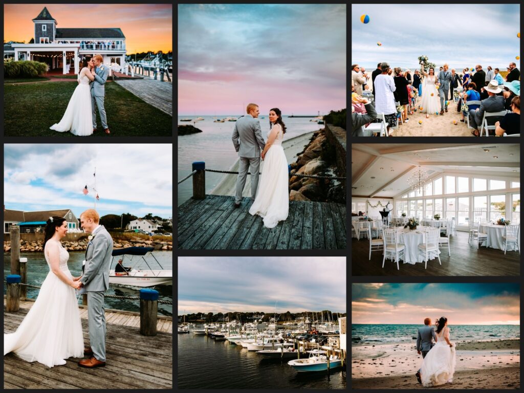 A beach wedding at Wychmere Beach Club in Cape Cod, Massachusetts